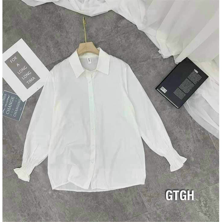 ÁO SƠ MI TAY BO CHUN FORM GIẤU QUẦN - Kèm Ảnh Thật | BigBuy360 - bigbuy360.vn