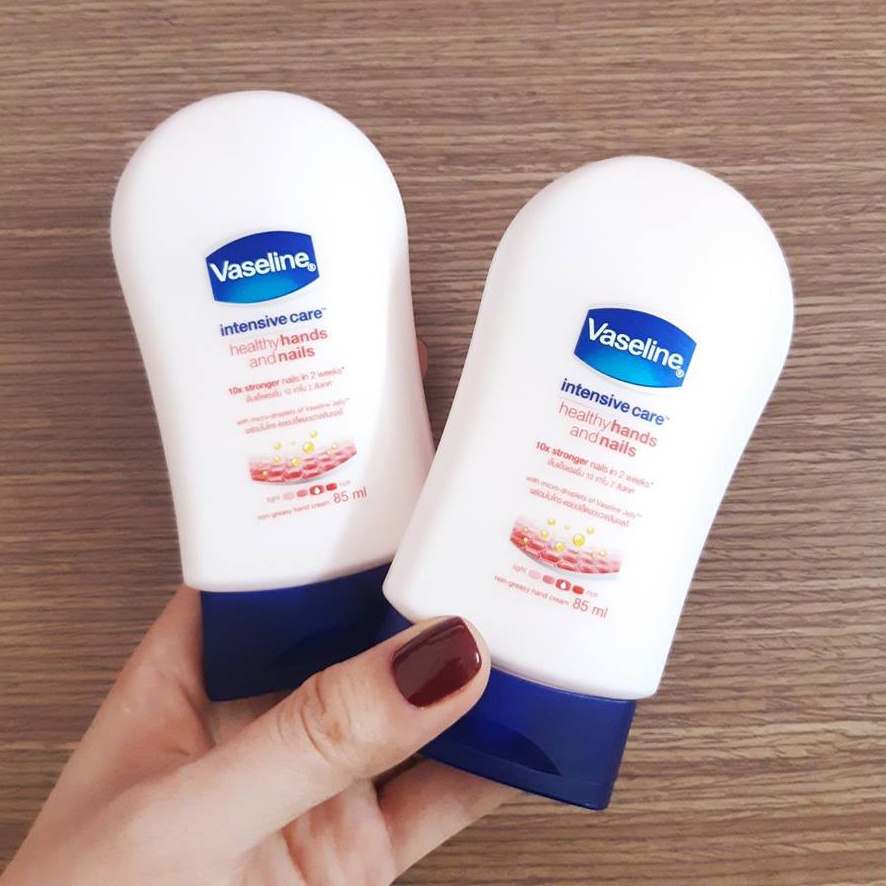 Kem Dưỡng Da Tay Giúp Làm Ẩm, Mềm Mượt Da Tay Và Móng Tay Vaseline Intensive Care 85ml Healthy Hands & Nails