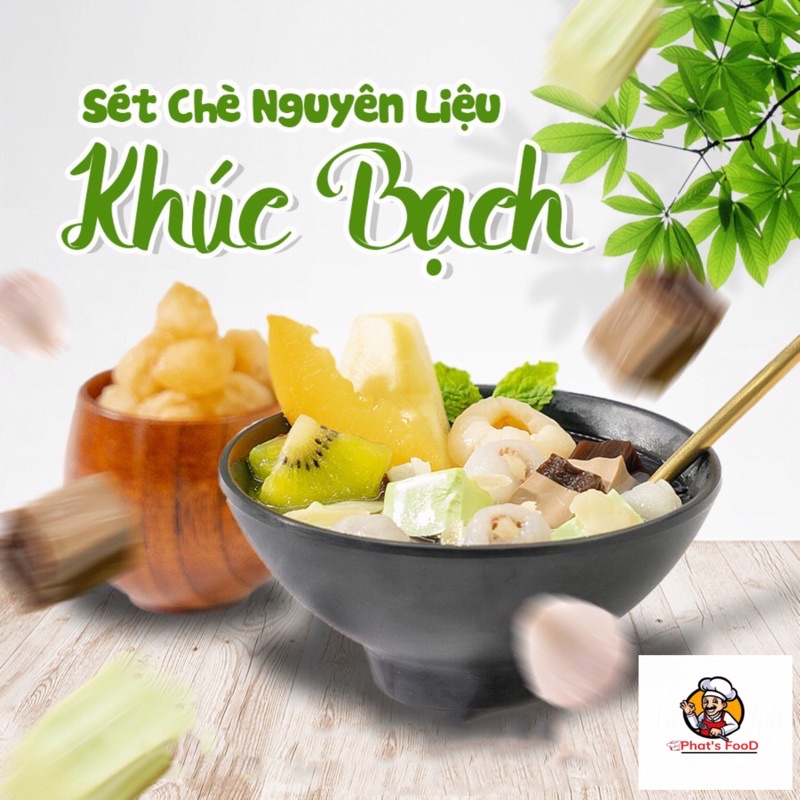 [RẺ VÔ ĐỊCH]SET CHÈ KHÚC BẠCH NẤU CHUẨN VỊ 15 CHÉN