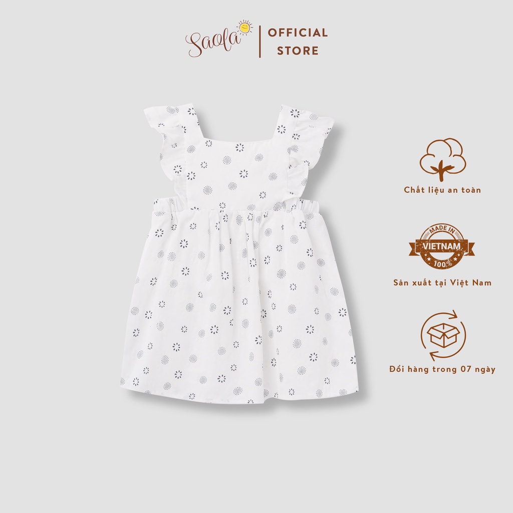 Đầm Bé Gái/ Váy Bé Gái Họa Tiết Hoa Cúc Dễ Thương - DRC010 DRC011 DRC008 DRC009 - SAOLA KIDS CLOTHING