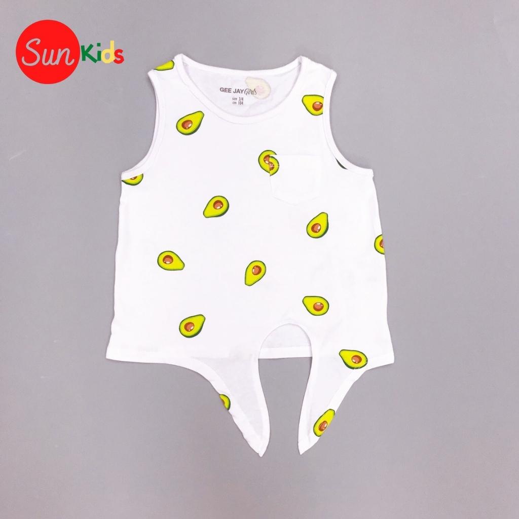 Áo thun cho bé gái, áo phông bé gái chất cotton mềm mát, size 3/4 - 7/8 tuổi - SUNKIDS