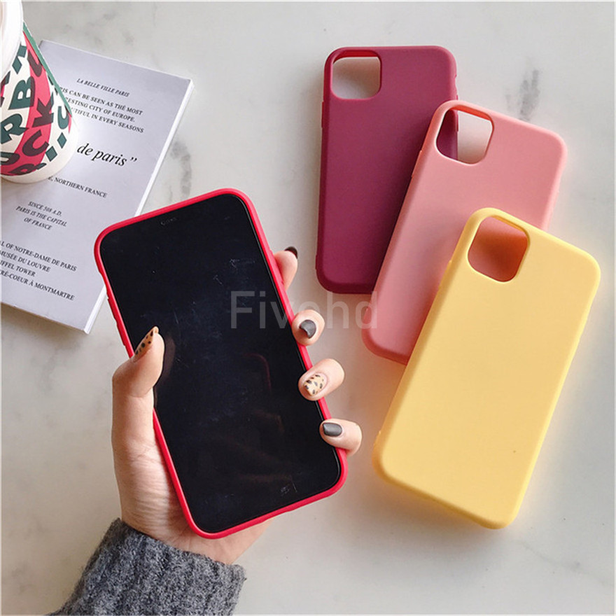 🌈Ready Stock🎁 Samsung Galaxy J4 J6 J7 J8 J5 Pro 2018 Phone Case Candy Color Soft Silicon Shell All-inclusive Protective Cover