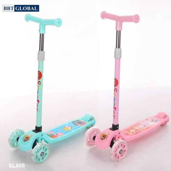 XE TRƯỢT SCOOTER - CHÍNH HÃNG - GIÁ CỰC CHẤT 3 bánh/ màu hồng dễ thương. Hàng dùng cho Bé