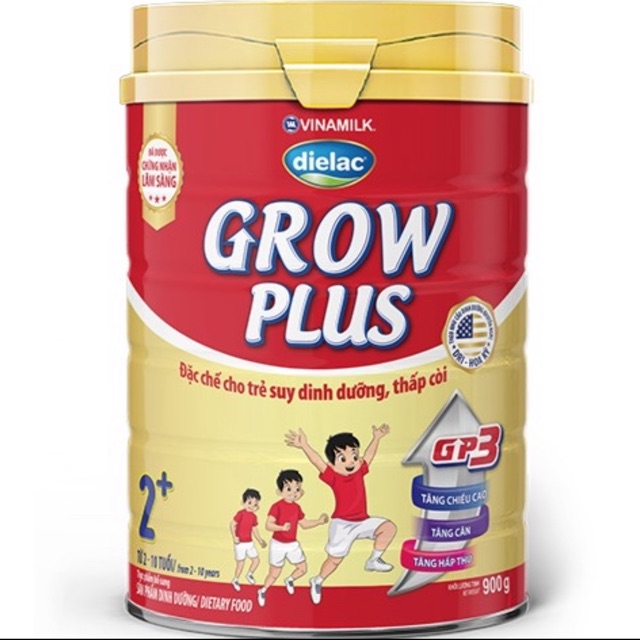 Sữa bột Vinamilk Dielac Grow Plus 2+ - Lon 900g