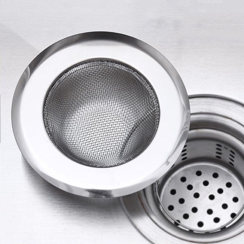 Dụng cụ lọc rác bồn rửa bát bằng inox loại đẹp - khung lưới lọc rác