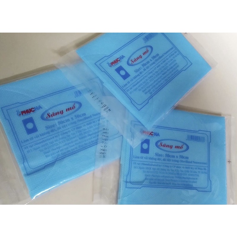 Săng Mổ Dùng 1 Lần Có Lỗ, Không Lỗ 50x50cm