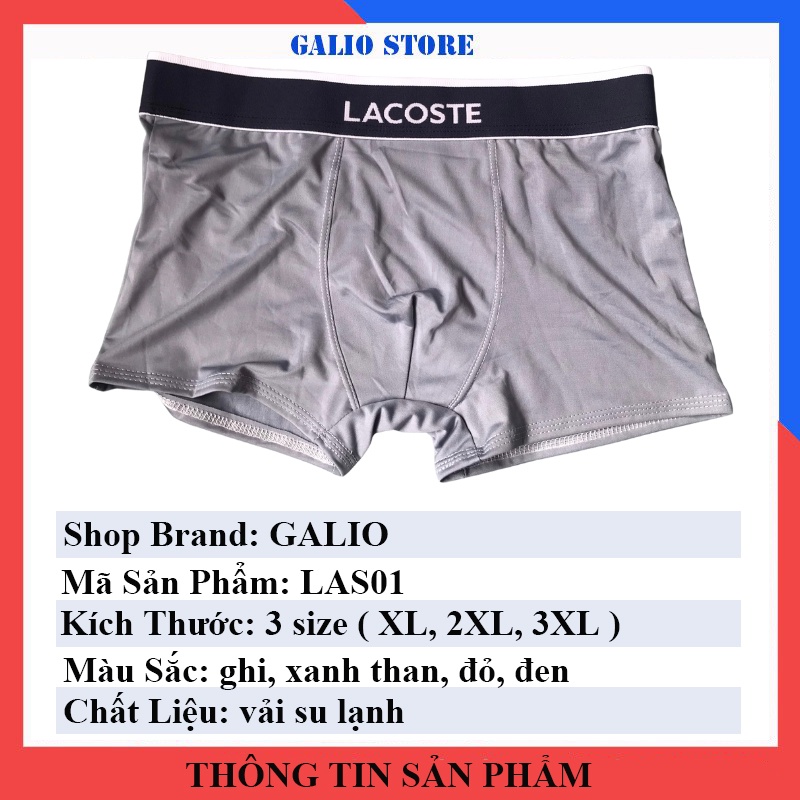 Quần sịp nam cao cấp co giãn 4 chiều thun lạnh quần lót đùi nam boxer đẹp đồ lót nam nhật bản sexy  - Galio