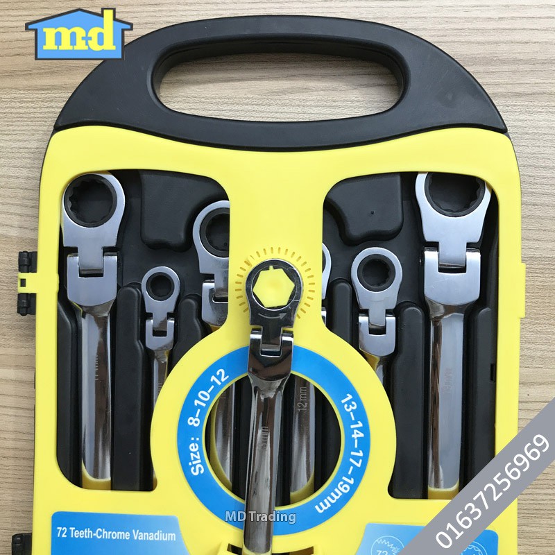 Bộ cờ lê gật gù 7 chi tiết tự động RATCHET WRENCH