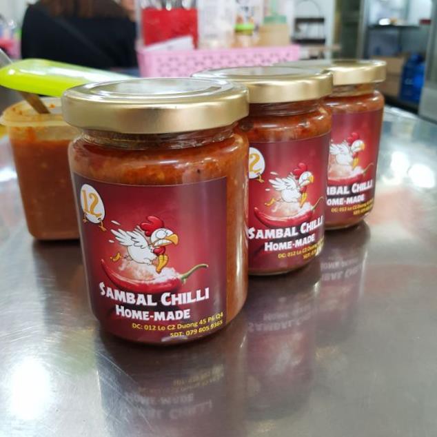 Tương Ớt Sambal Nhà làm hương vị Malaysia không chất bảo quản .