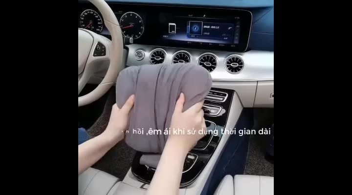 Gối tựa đầu,tựa cổ, tựa lưng ô tô,xe hơi chất liệu vải da lộn kiểu dáng mec cao cấp chống đau cổ đau lưng, mỏi vai gáy | BigBuy360 - bigbuy360.vn