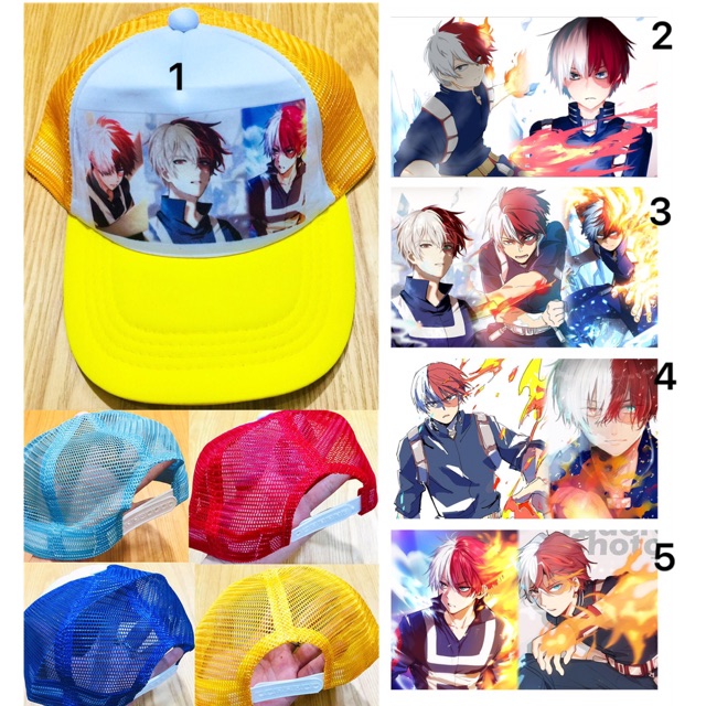 Nón mũ my hero acamedia todoroki shouto