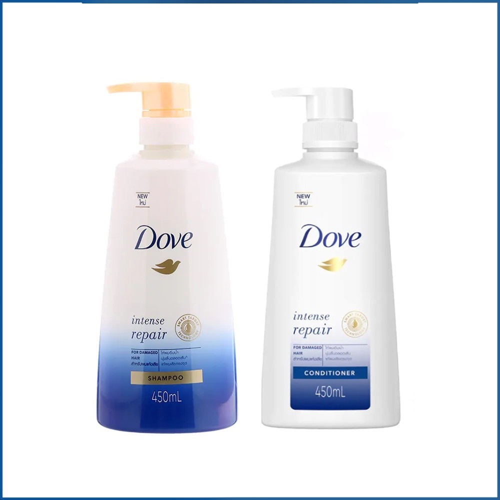 Combo 2 Chai Dầu Gội Xả Dove Phục Hồi Hư Tổn 450ml +425ml Thái Lan