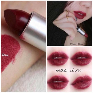 Son Mac Mini Matte Lipstick 603 Diva Màu Đỏ Mận 1.8gr