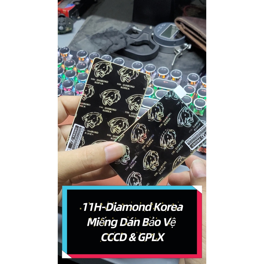 Miếng Dán Nano Phủ Thủy Tinh 11H-Diamond Korea Bảo Vệ CCCD & GPLX Của Korea.TP Shop