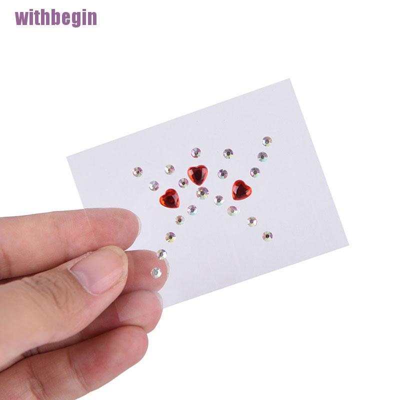[Hàng mới về] Nhãn dán đính đá lấp lánh trang điểm cho mắt sáng tạo