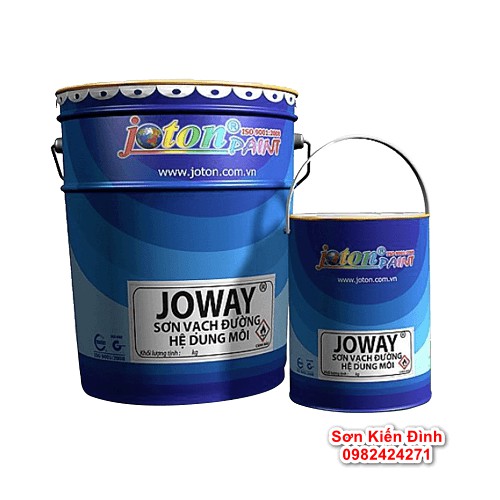 Sơn kẻ vạch Joton JOWAY- 4 màu Trắng, Đen, Đỏ, Vàng - 5kg