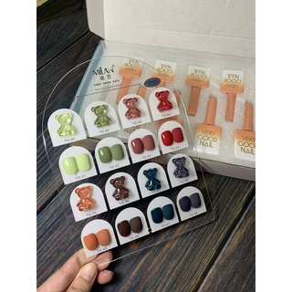 Set sơn gel 8 màu đẹp tặng kèm bảng màu sơn sẵn