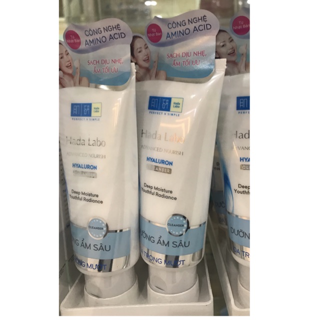 Sữa rửa mặt hadalabo trắng