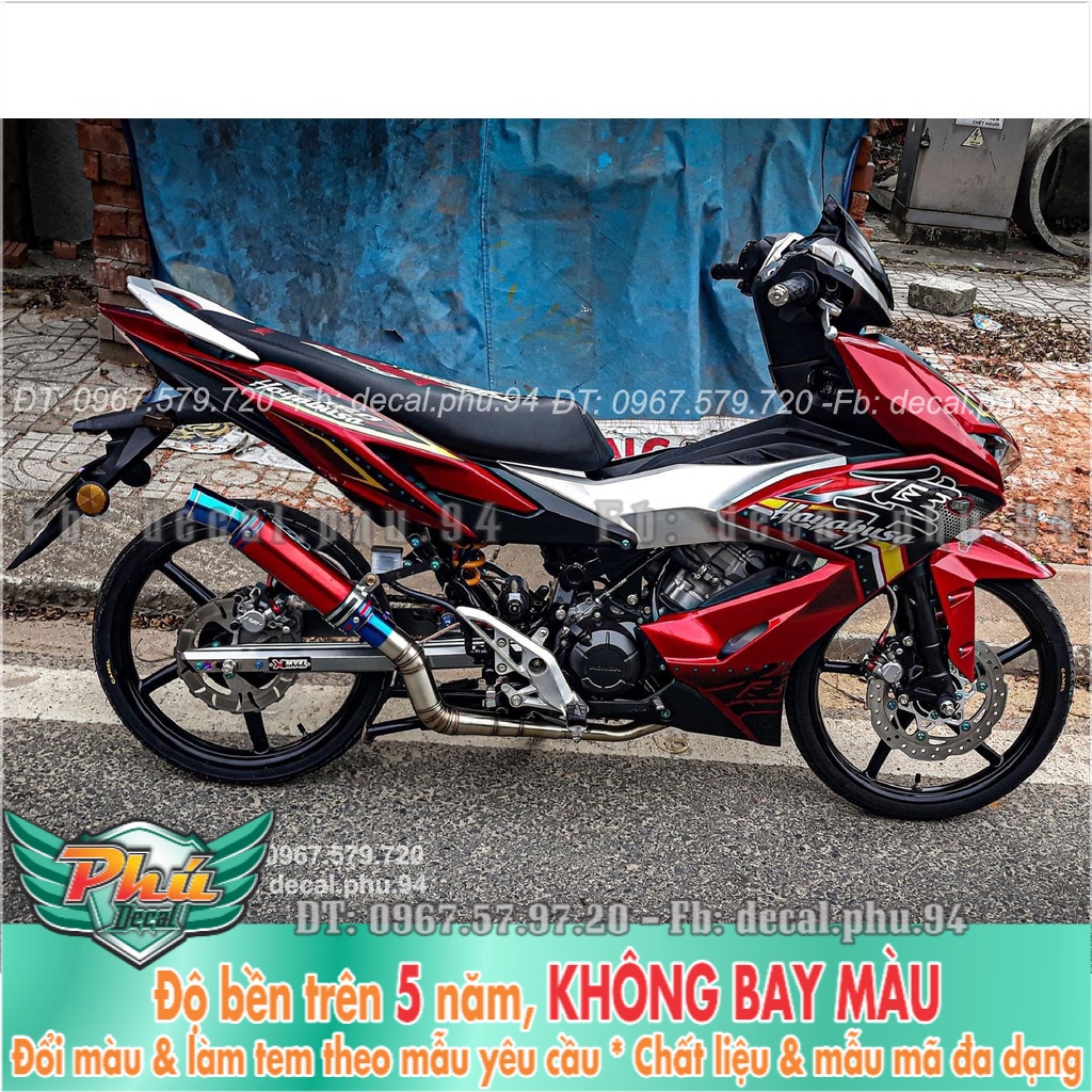 Tem Rời Winner X Hayabusa đỏ đen (K) -1