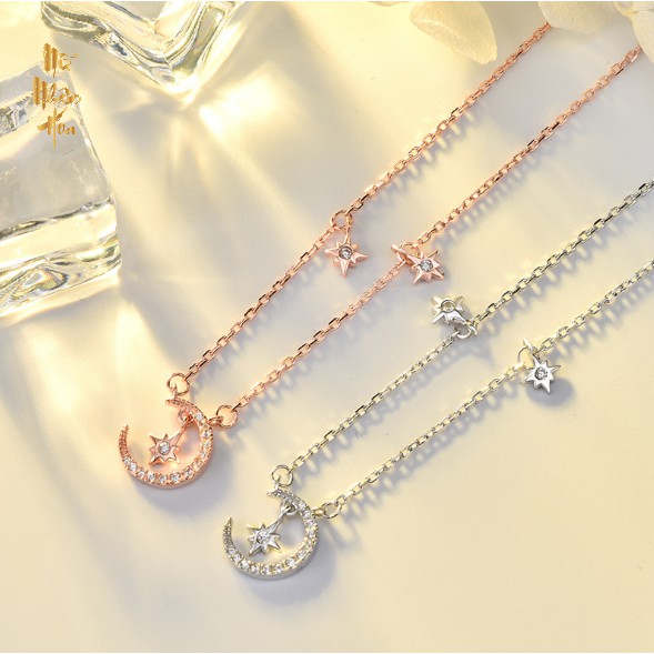 VCS003 Vòng Cổ bạc hình Trăng Khuyết