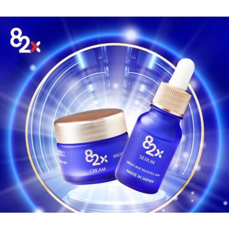 Tinh chất và Serum tế bào gốc 82X- Bộ đôi AI STEM CELL SERUM & CREAM dưỡng trắng , chống lão hóa 10mg/hộp
