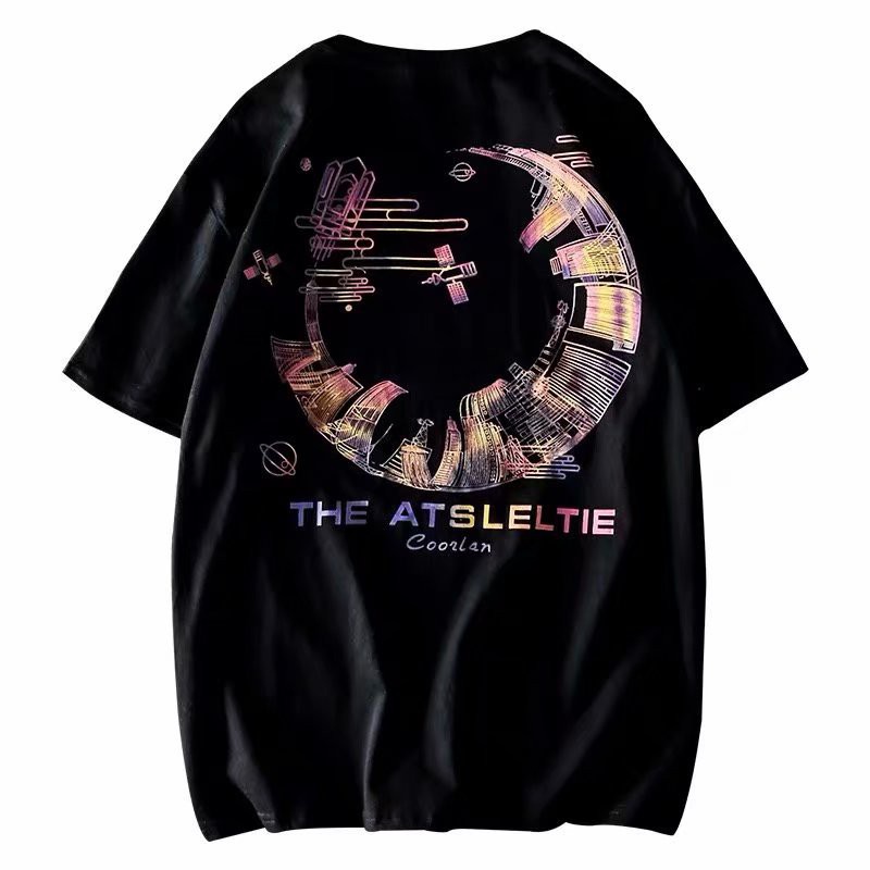 Áo thun tay ngắn gấu trúc form rộng