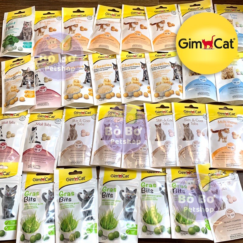 GimCat Malt Tabs - Viên snack hỗ trợ tiêu búi lông cho mèo