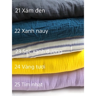 Khăn sữa xô muslin 100% cotton mềm mịn thấm hút tốt
