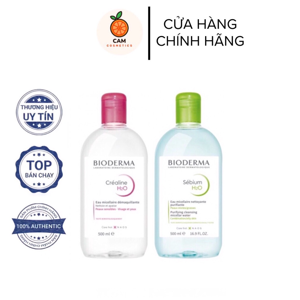 Nước Tẩy Trang Bioderma Crealine/Sebium H2O 100 - 500ML