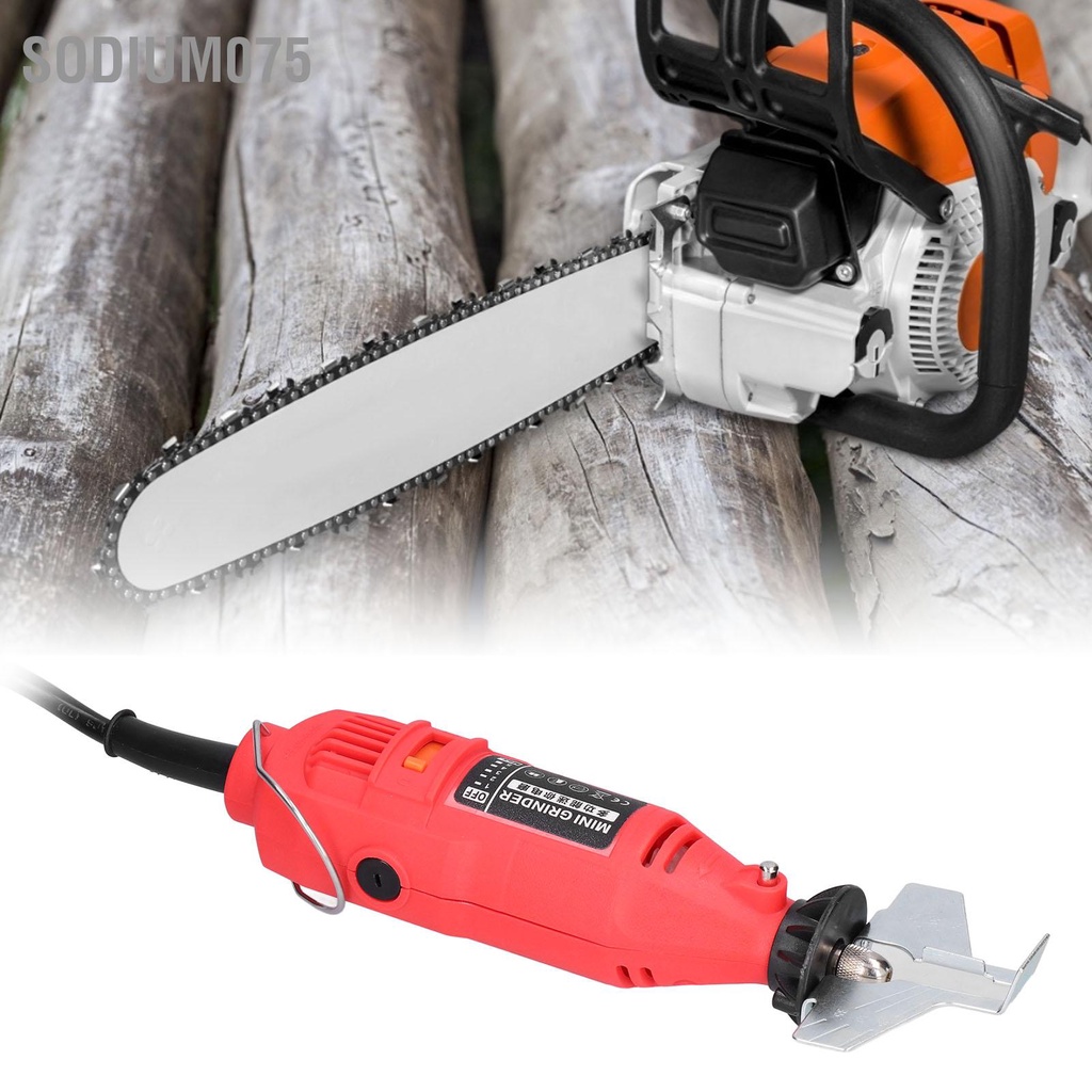 Có thể bán buôn Máy mài cưa xích điện 180W 31000 vòng / phút mini cầm tay Phụ kiện đính kèm Sodium075 Hàng giao ngay