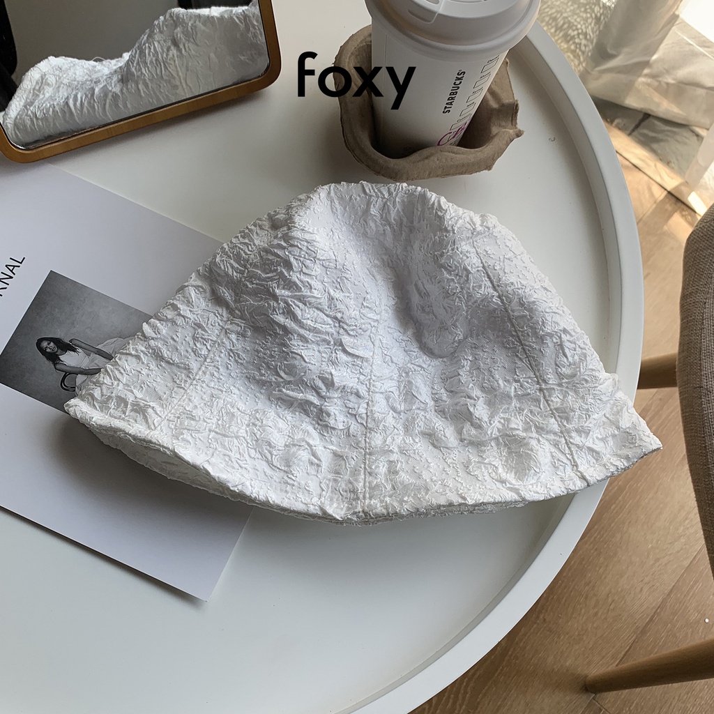 Mũ Bucket Nữ Nón Bucket Nữ FOXY Hoạ Tiết Độc Lạ Cực Hot Tại Hàn Quốc - FOY004
