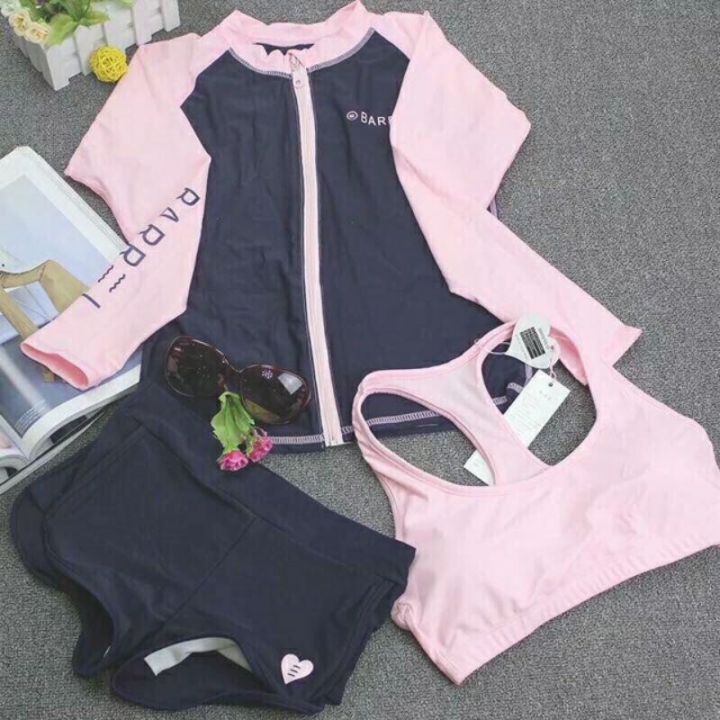 (có sẵn, ảnh thật) Set đồ bơi dài tay chống nắng siêu hot cho mùa hè