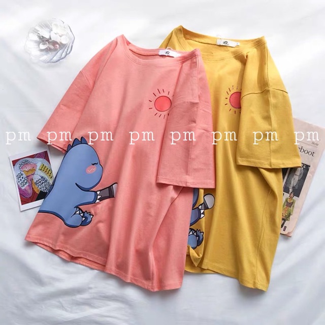 Áo khủng long mặt trời ngắn tay