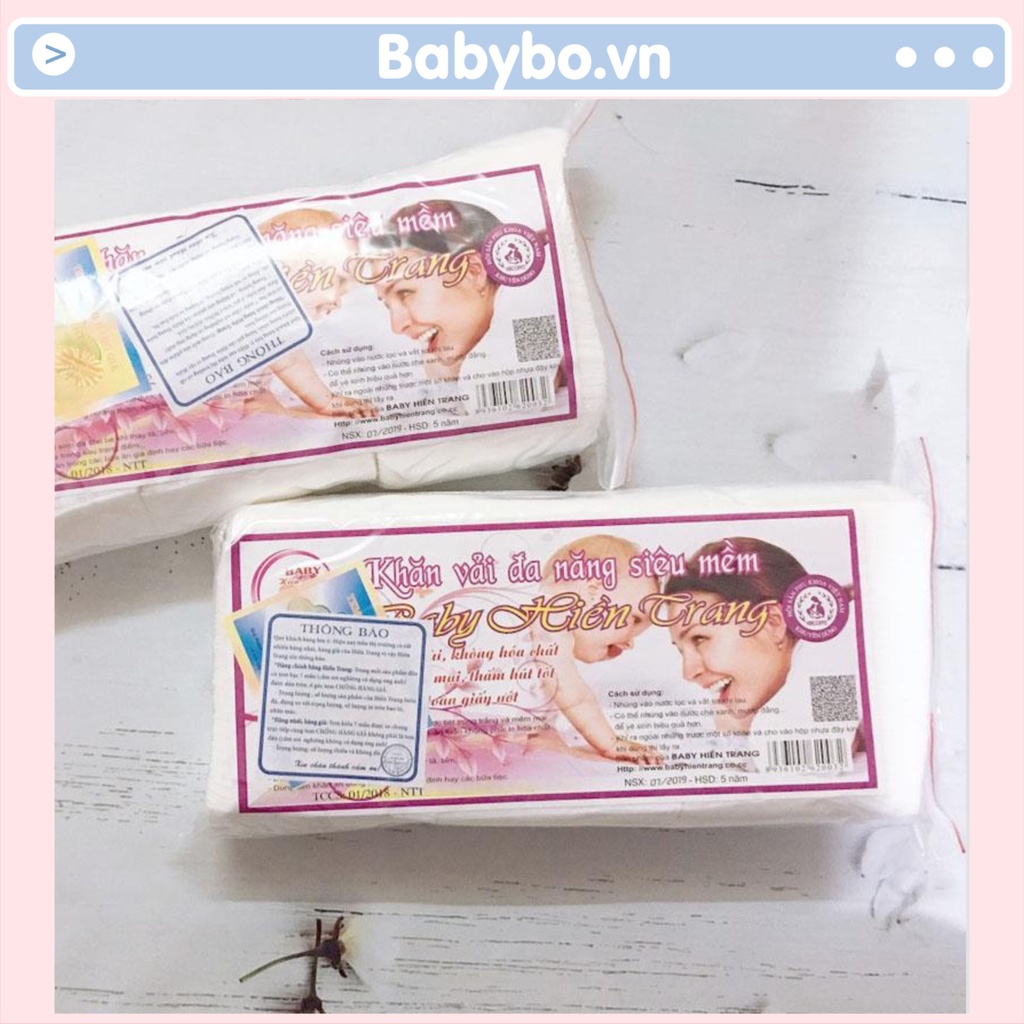 Khăn vải khô đa năng Baby Hiền Trang sử dụng tiện lợi tiết kiệm cho bé