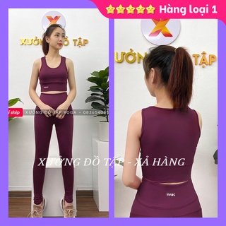 Hàng thiết kế độc lạ - Cam kết ảnh và video thật 100% - SET ĐỒ TẬP - Yoga, Gym, Aerobic- Set tập gym lưng kín