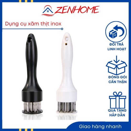 Cây dao xăm làm mềm dằn thịt bít tết thông minh dụng cụ châm bì heo inox cao cấp