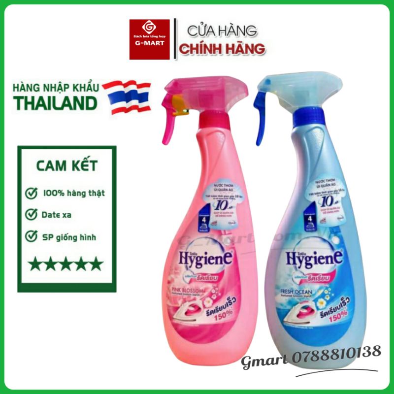Nước xịt ủi Hygiene Thái Lan XỊT KHỬ CÁC MÙI ẨM MỐC QUẦN ÁO THƠM HƯƠNG