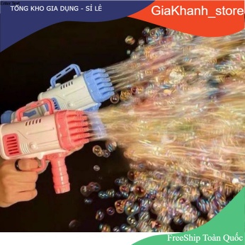 Súng bắn bong bóng, súng phun bong bóng 32 nòng có đèn siêu hot