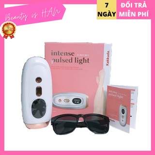 Freeship - Máy Triệt Lông Intense Pulsed Light Kakkuda Hàn Quốc- Triệt Lông Mini Tại Nhà Tiện Lợi - Tặng Kèm Kính