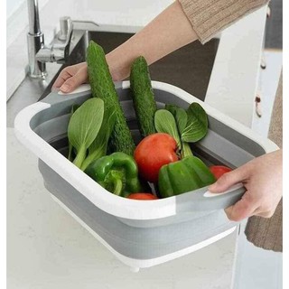 Bộ Thớt Kèm Chậu Gấp Gọn Đa Năng