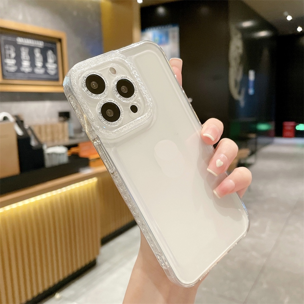 Ốp Điện Thoại TPU Mềm Trong Suốt Viền Vuông Chống Sốc Cho iPhone 13 12 11 Pro Max XS Max XR X