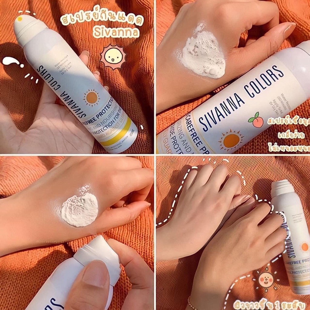 Xịt Chống Nắng Trang Điểm Toàn Thân Sivanna Colors Thái Lan 2 In 1 Makeup Body 150mL | BigBuy360 - bigbuy360.vn