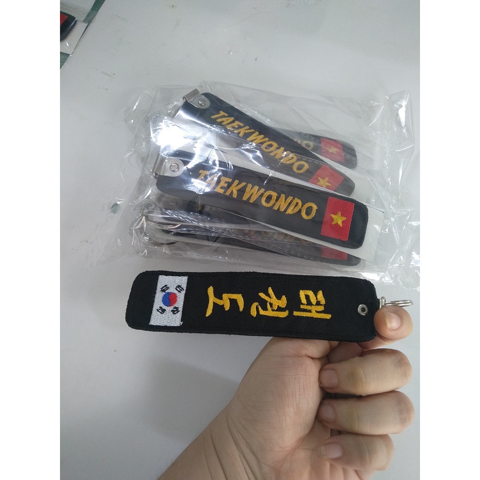 Móc khóa thêu Taekwondo