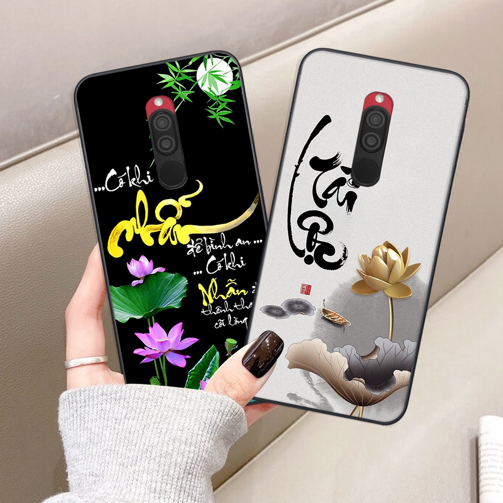 Ốp lưng Xiaomi REDMI 8 in hình chữ tài chữ lộc, Cha Mẹ, bình an SIÊU ĐẸP