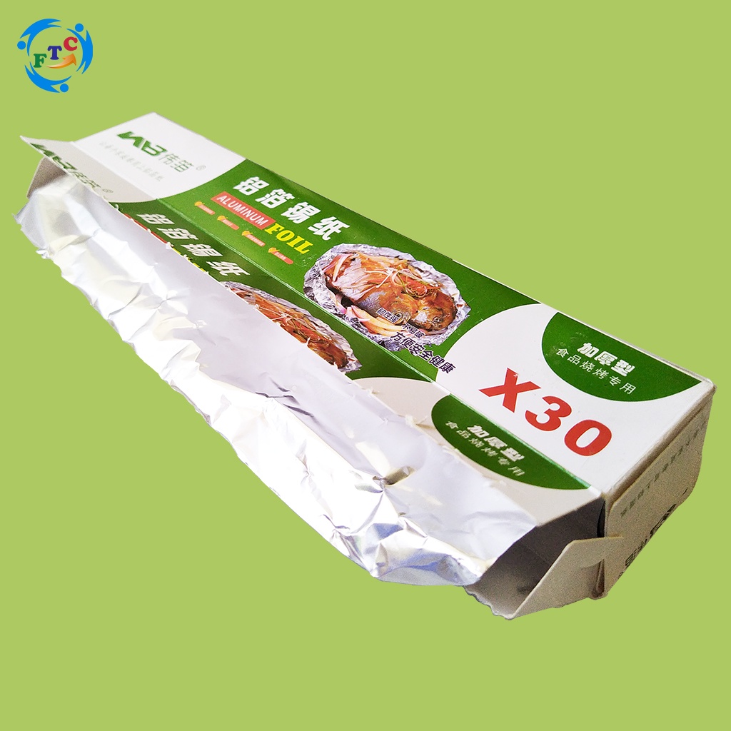 "CAO CẤP" GIẤY BẠC NƯỚNG THỊT, BÁNH, CUỘN GIẤY NƯỚNG BẠC - CHỨNG NHẬN VS ATTP [10m x 30cm]