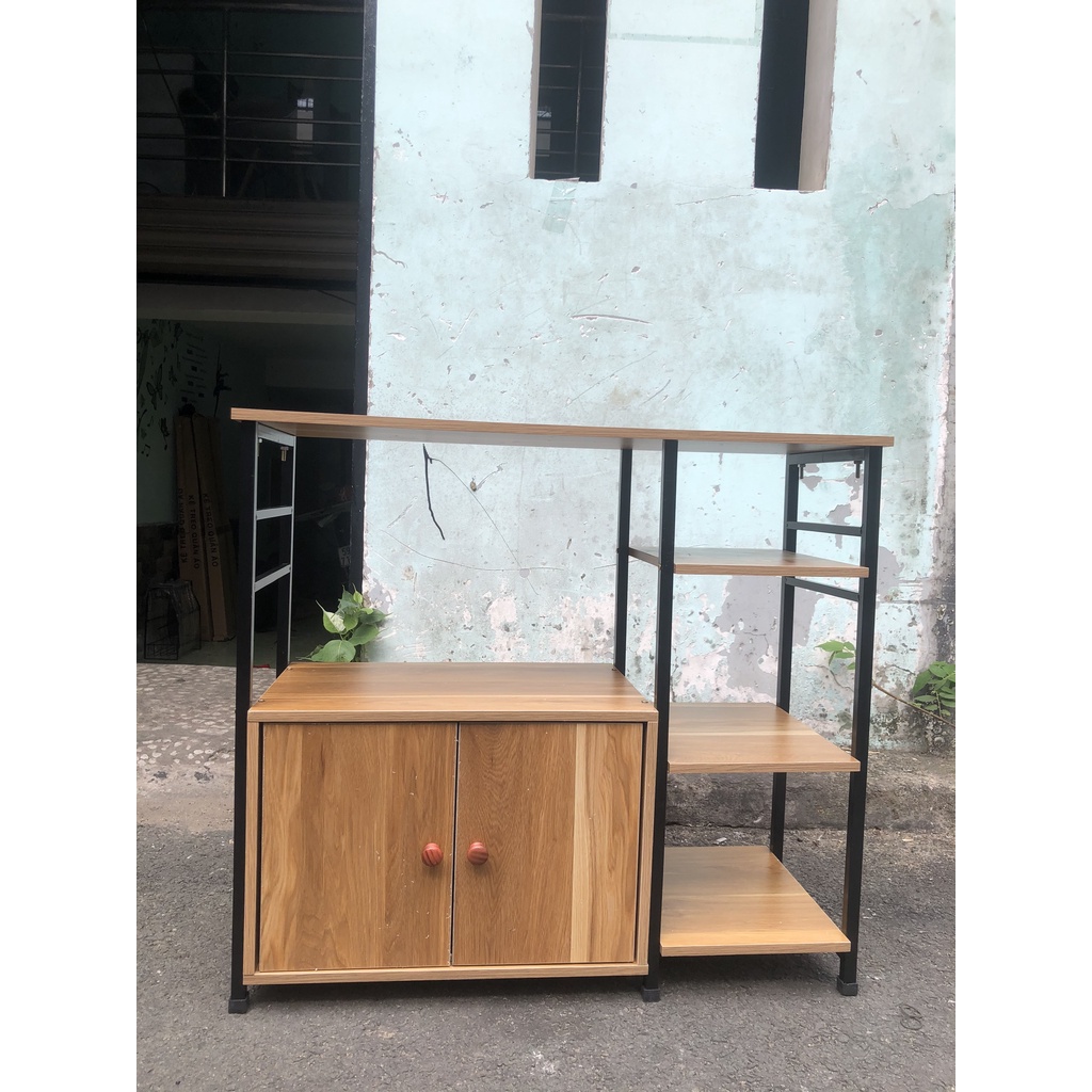 Kệ lò vi sóng kệ để lò nướng nhà bếp đa năng có ngăn tủ 70x78x30cm