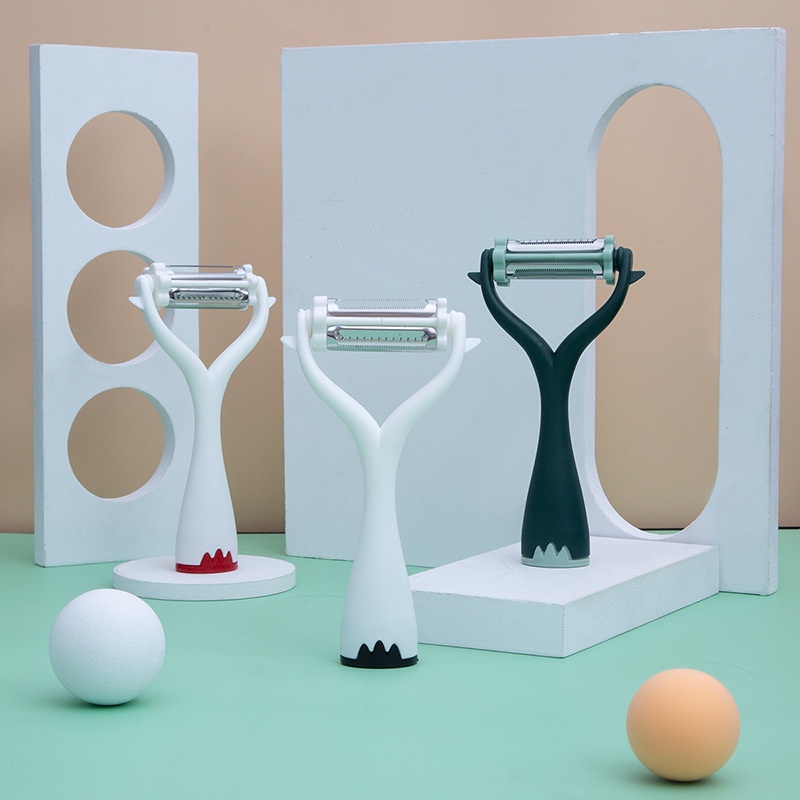 PVN44477 Dao Gọt Vỏ Rau Củ Quả 3 Trong 1 Xoay 360 Độ Đa Năng Giá Rẻ