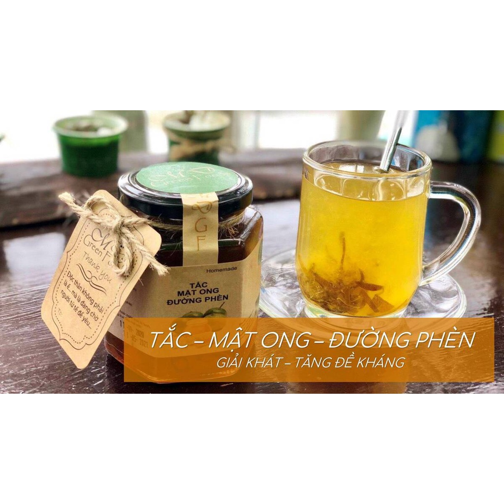Tắc Mật Ong Đường Phèn - Hủ 500 g - MD GREEN FOODS