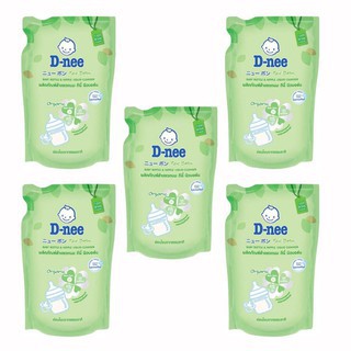 (HSD 2023, 5TÚI) - Combo 5 Túi Rửa Bình Sữa Dnee Organic 600ml./..