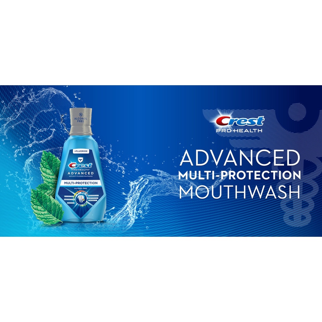 Nước súc miệng Crest Pro-Health Advanced Mouthwash 1 lít của Mỹ